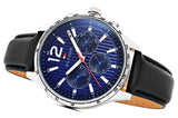  Shop Authentic Tommy Hilfiger Gavin Blue Dial Blue Leather Strap Watch for Men - 1791468 - Luxxuri