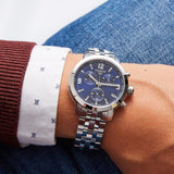  Shop Authentic Tissot PRC 200 Chronograph Blue Dial Silver Steel Strap Watch For Men - T055.417.11.047.00 - Luxxuri