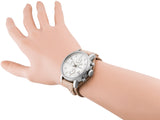  Shop Authentic Fossil Boyfriend Chronograph White Dial Brown Leather Strap Watch for Women - ES3625 - Luxxuri