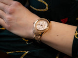  Shop Authentic Fossil Stella Sport Multifunction Rose Gold Dial Rose Gold Steel Strap Watch for Women - ES5106 - Luxxuri