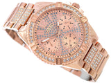  Shop Authentic Guess Frontier Diamonds Rose Gold Dial Rose Gold Steel Strap Watch For Women - W1156L3 - Luxxuri