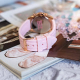  Shop Authentic Guess Sparkling Chronograph Crystals Pink Dial Pink Silicone Strap Watch For Women - GW0032L4 - Luxxuri