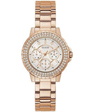  Shop Authentic Guess Crown Jewel Multifunction Diamonds White Dial Rose Gold Steel Strap Watch For Women - GW0410L3 - Luxxuri