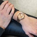  Shop Authentic Guess Cosmic Chronograph Rose Gold Dial Rose Gold Steel Strap Watch for Women - GW0465L2 - Luxxuri
