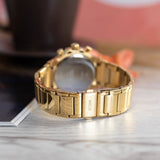  Shop Authentic Guess Fusion Chronograph Gold Dial Gold Steel Strap Watch for Women - GW0552L2 - Luxxuri
