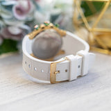  Shop Authentic Guess Fusion Chronograph White Dial White Leather Strap Watch For Women - GW0553L2 - Luxxuri