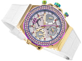  Shop Authentic Guess Fusion Chronograph White Dial White Leather Strap Watch For Women - GW0553L2 - Luxxuri