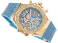  Shop Authentic Guess Fusion Chronograph Blue Dial Blue Leather Strap Watch For Women - GW0553L3 - Luxxuri