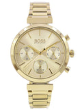  Shop Authentic Hugo Boss Flawless Gold Dial Gold Steel Strap Watch for Women - 1502532 - Luxxuri