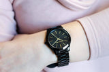  Shop Authentic Michael Kors Slim Runway Black Dial Black Stainless Steel Strap Watch for Women - MK3221 - Luxxuri
