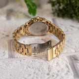  Shop Authentic Michael Kors Runway Chronograph Gold Dial Gold Steel Strap Watch For Women - MK7323 - Luxxuri