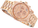  Shop Authentic Michael Kors Runway Chronograph Rose Gold Dial Rose Gold Steel Strap Watch For Women - MK7324 - Luxxuri