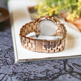  Shop Authentic Michael Kors Runway Chronograph Rose Gold Dial Rose Gold Steel Strap Watch For Women - MK7324 - Luxxuri