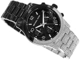  Shop Authentic Michael Kors Runway Pavé Black Dial Two Tone Steel Strap Watch for Women - MK7433 - Luxxuri
