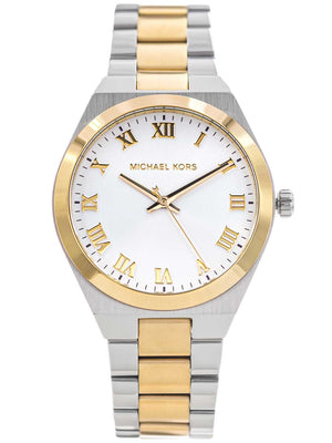  Shop Authentic Michael Kors Lennox Three-Hand White Dial Two Tone Steel Strap Watch for Women - MK7464 - Luxxuri