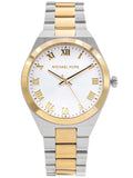  Shop Authentic Michael Kors Lennox Three-Hand White Dial Two Tone Steel Strap Watch for Women - MK7464 - Luxxuri