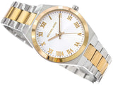  Shop Authentic Michael Kors Lennox Three-Hand White Dial Two Tone Steel Strap Watch for Women - MK7464 - Luxxuri