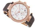  Shop Authentic Michael Kors Parker Chronograph White Dial Brown Leather Strap Watch For Women - MK6917 - Luxxuri