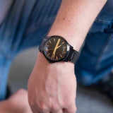  Shop Authentic Armani Exchange Hampton Chronograph Black Dial Black Steel Strap Watch For Men - AX2413 - Luxxuri