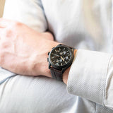  Shop Authentic Emporio Armani Paolo Chronograph Black Dial Brown Leather Strap Watch For Men - AR11549 - Luxxuri
