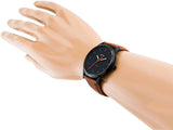  Shop Authentic Fossil The Minimalist Black Dial Brown Leather Strap Watch for Men - FS5305 - Luxxuri