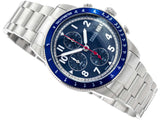  Shop Authentic Fossil Sport Tourer Chronograph Blue Dial Silver Steel Strap Watch for Men - FS6047 - Luxxuri