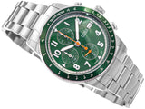  Shop Authentic Fossil Sport Tourer Chronograph Green Dial Silver Steel Strap Watch for Men - FS6048 - Luxxuri