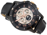  Shop Authentic Fossil Grant Sport Automatic Skeleton Black Dial Black Leather Strap Watch for Men - ME3138 - Luxxuri