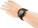  Shop Authentic Fossil Grant Sport Automatic Skeleton Black Dial Black Leather Strap Watch for Men - ME3138 - Luxxuri