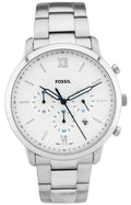  Shop Authentic Fossil Neutra Chronograph White Dial Silver Steel Strap Watch for Men - FS5433 - Luxxuri