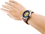  Shop Authentic Fossil Neutra Automatic Luggage Skeleton Blue Dial Brown Leather Strap Watch for Men - ME3160 - Luxxuri