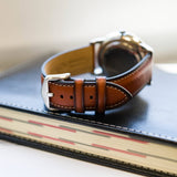  Shop Authentic Fossil Neutra Minimalist Moonphase Blue Dial Brown Leather Strap Watch for Men - FS5903 - Luxxuri