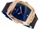  Shop Authentic Guess Phoenix Blue Dial Brown Leather Strap Watch for Men - GW0386G2 - Luxxuri