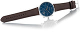  Shop Authentic Hugo Boss Attitude Blue Dial Brown Leather Strap Watch for Men - 1513606 - Luxxuri