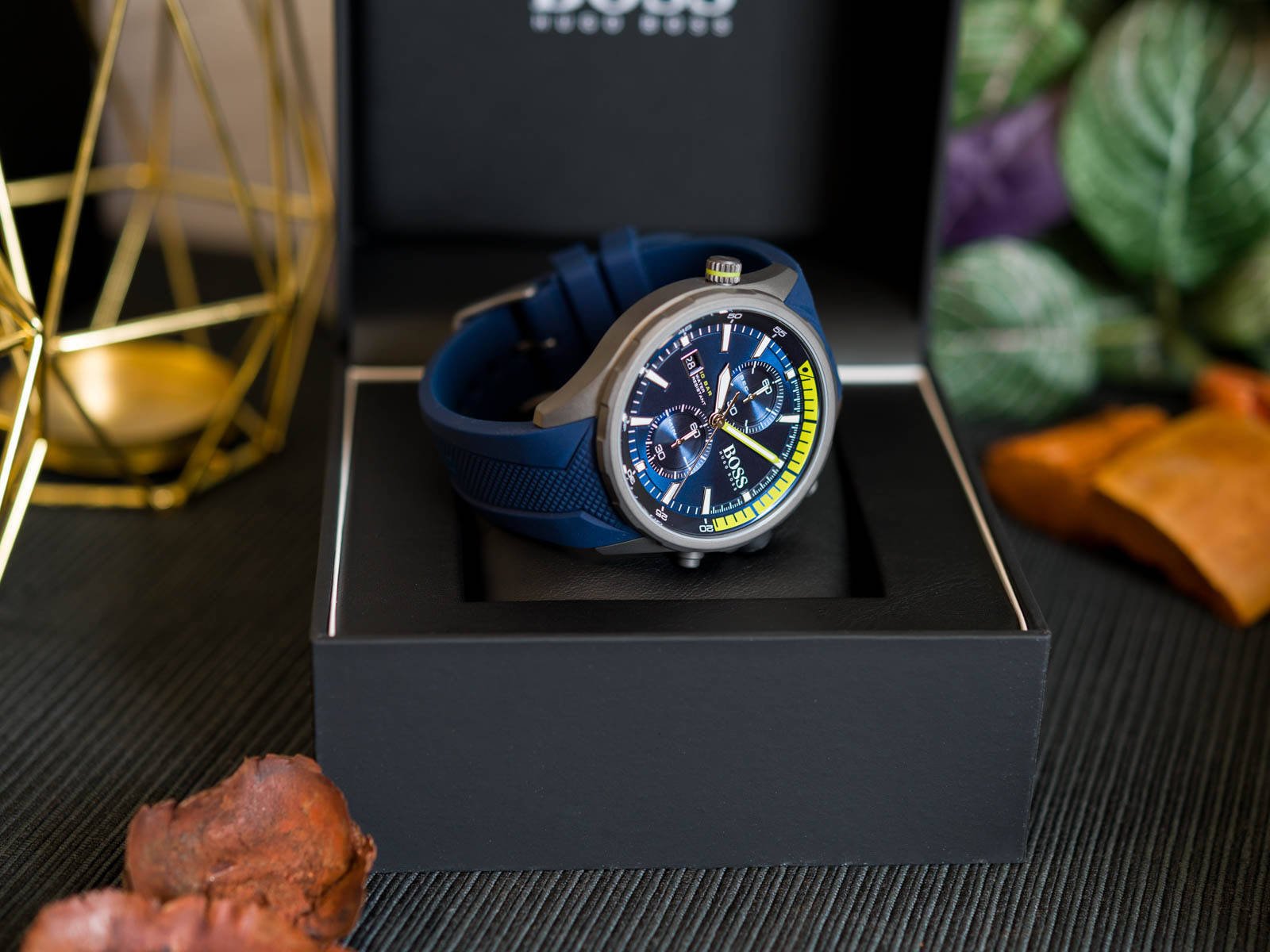  Shop Authentic Hugo Boss Globetrotter Blue Dial Blue Silicone Strap Watch for Men - 1513821 - Luxxuri