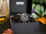  Shop Authentic Hugo Boss Integrity Black Dial Black Steel Strap Watch for Men - 1513780 - Luxxuri
