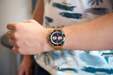  Shop Authentic Hugo Boss Santiago Blue Dial Brown Leather Strap Watch for Men - 1513860 - Luxxuri