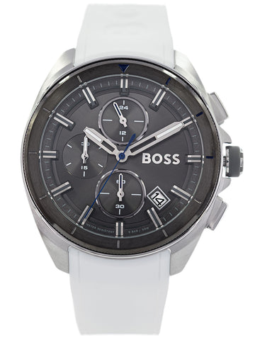  Shop Authentic Hugo Boss Volane Grey Dial White SIlicone Strap Watch for Men - 1513948 - Luxxuri