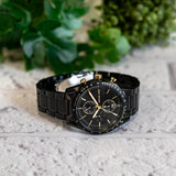  Shop Authentic Michael Kors Warren Chronograph Black Dial Black Steel Strap Watch For Men - MK9113 - Luxxuri