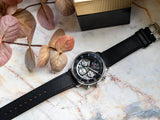  Shop Authentic Tommy Hilfiger Legend Chronograph Black Dial Black Leather Strap Watch For Men - 1710565 - Luxxuri