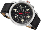  Shop Authentic Tommy Hilfiger Jake Chronograph Black Dial Black Leather Strap Watch for Men - 1791232 - Luxxuri