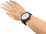  Shop Authentic Tommy Hilfiger Jake Multi Function Quartz White Dial Black Leather Strap Watch for Men - 1791235 - Luxxuri