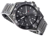  Shop Authentic Tommy Hilfiger Larson Chronograph Grey Dial Silver Steel Strap Watch For Men - 1791918 - Luxxuri