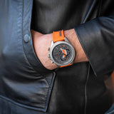 Shop Authentic Tommy Hilfiger Clark Chronograph Grey Dial Orange Rubber Strap Watch For Men - 1792084 - Luxxuri