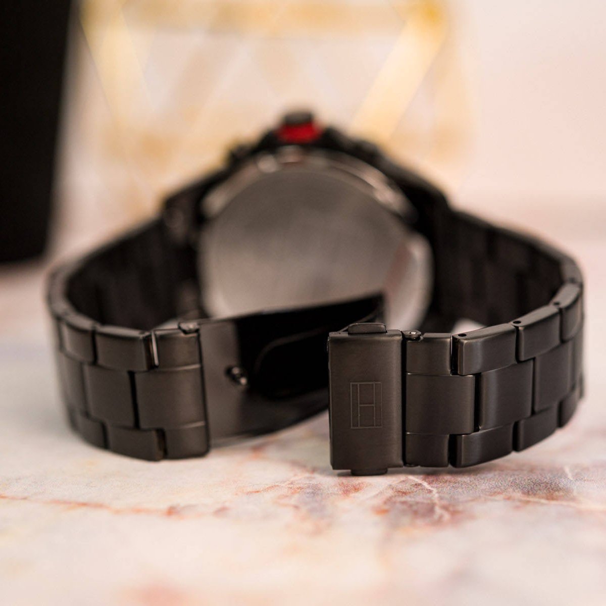  Shop Authentic Tommy Hilfiger Blaze Chronograph Black Dial Black Steel Strap Watch For Men - 1792030 - Luxxuri