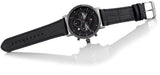  Shop Authentic Tommy Hilfiger Evan Black Dial Black Leather Strap Watch for Men - 1710395 - Luxxuri