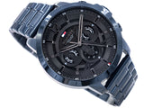  Shop Authentic Tommy Hilfiger Luca Chronograph Grey Dial Blue Steel Strap Watch For Men - 1710493 - Luxxuri
