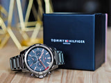  Shop Authentic Tommy Hilfiger Mason Grey Dial Grey Steel Strap Watch for Men - 1791790 - Luxxuri