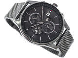 Shop Authentic Tommy Hilfiger Shawn Chronograph Quartz Grey Dial Grey Mesh Bracelet Watch for Men - 1791613 - Luxxuri