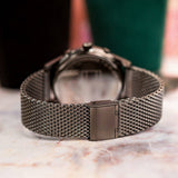  Shop Authentic Tommy Hilfiger Weston Chronograph Grey Dial Grey Mesh Bracelet Watch For Men - 1710506 - Luxxuri